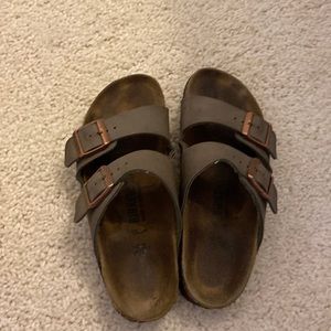 Birkenstock Arizona Slide Sandal Size 36 Stone Color
